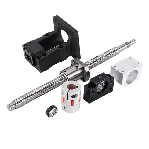 طبقة الكرة الخطية المسمار الدقة الجزء C7 كرات الكرة مجموعة SFU2510 L300-500MM مع الجوز واحد+BF20+DSG25H+اقتران+HM20-86 MOTOR MOTOR لجزء الطابعة ثلاثية الأبعاد (450 مم) in Kuwait