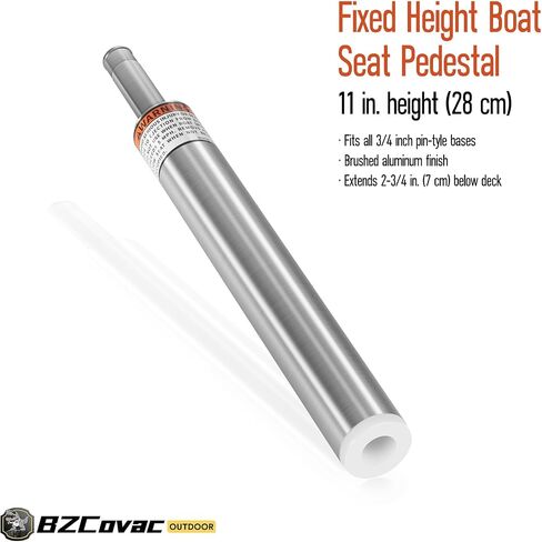 3/4 "POTT SEAT PIN POST (1 POCK ، 11") ، طراز القفل غير المتقلب من أجل تصاعد مقعد القوارب البحرية ، عمود تمديد الألومنيوم للقرص ، قارب الصيد ، قارب باس ، والمزيد in Kuwait
