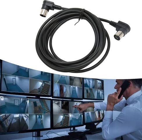 Bordstract 90 درجة زاوية 5 دبوس دين كابل ، الزاوية اليمنى الذكور إلى الذكور MIDI كابل الصوت للاتصال الصوتي المحسن الملحقات الأساسية لمعدات الصوت (3M) in Saudi Arabia