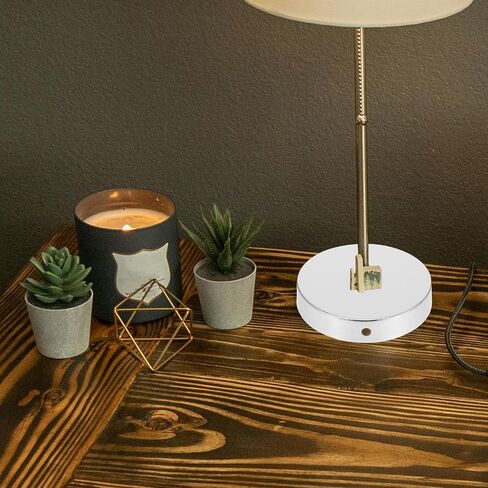 VOSAREA Round Table Lamp Base Iron Lamp Base Weight Loader Floor DIY Light Parts Accessories for Home Decor Floor Round Desktop in Saudi Arabia