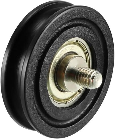1pcs Metal V Groove Threaded Rod Bearing Pulley Wheel 1.5/3/2.5/3.7/4.5mm Deep 6x22x8/6x27x9/6x30x13/8x40x10/8x50x12mm(8x50x12mm White) in Saudi Arabia