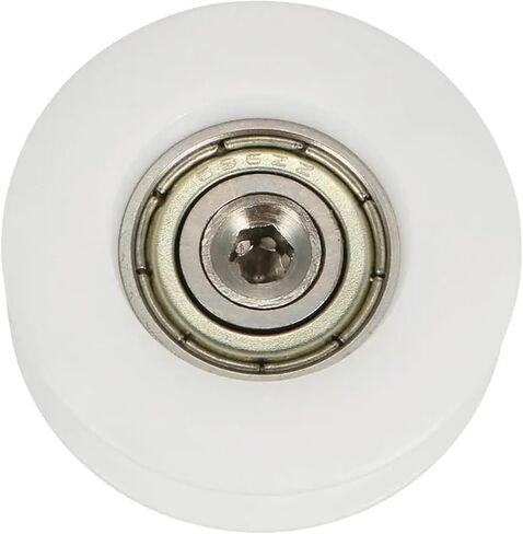 1pcs Metal V Groove Threaded Rod Bearing Pulley Wheel 1.5/3/2.5/3.7/4.5mm Deep 6x22x8/6x27x9/6x30x13/8x40x10/8x50x12mm(8x50x12mm White) in Saudi Arabia