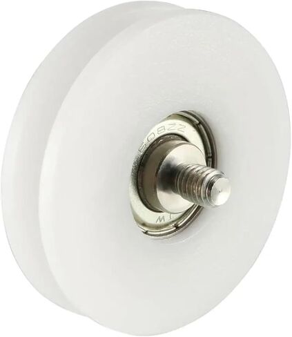 1pcs Metal V Groove Threaded Rod Bearing Pulley Wheel 1.5/3/2.5/3.7/4.5mm Deep 6x22x8/6x27x9/6x30x13/8x40x10/8x50x12mm(8x50x12mm White) in Saudi Arabia