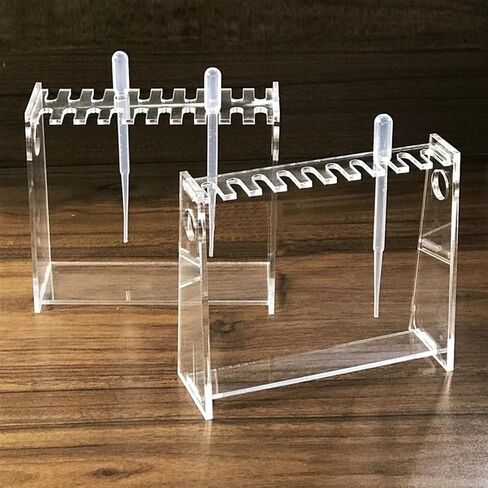 1PCS Pasteur Pipette Stand Organic 1/2/2ml PMMA Support Supplies Supplies (10 فتحات) in Saudi Arabia