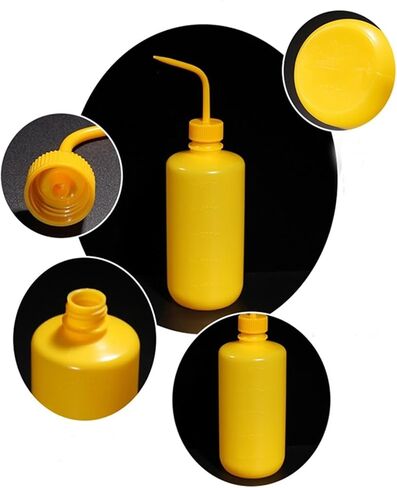 All kinds of LDPE Plastic Washing Bottle Colored Plastic Folding Elbow Squeeze Washing Bottle Laboratory Equipment(500mL SideMouth10pcs) in Saudi Arabia