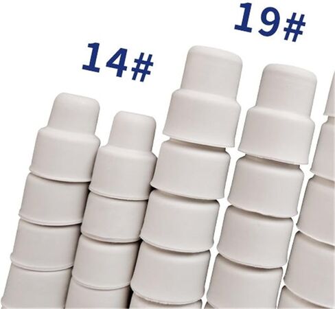14#19#24#20pcs 50pcs lab rubber stopper Reverse cap rubber seal plug for laboratory bottles(No.19 50pcs) in Saudi Arabia