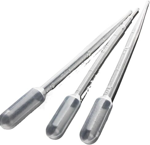 100pcs/pack Plastic Disposable Measuring Pipette Dropper Polyethylene Makeup Tool Laboratory 0.1/0.2/0.5/1/2/2.5ml(2ml Length 150mm) in Saudi Arabia