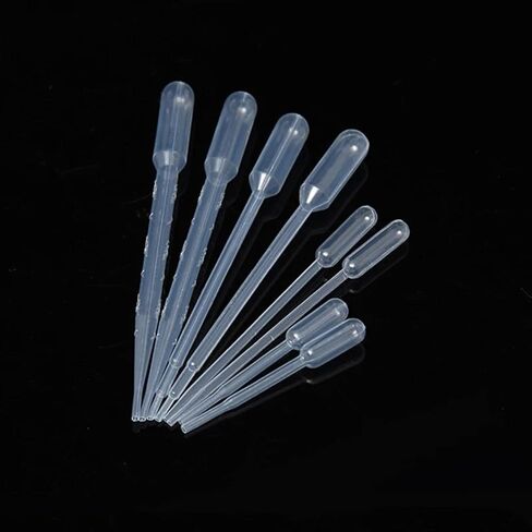 100pcs/pack Plastic Disposable Measuring Pipette Dropper Polyethylene Makeup Tool Laboratory 0.1/0.2/0.5/1/2/2.5ml(2ml Length 150mm) in Saudi Arabia