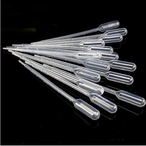 100pcs/pack Plastic Disposable Measuring Pipette Dropper Polyethylene Makeup Tool Laboratory 0.1/0.2/0.5/1/2/2.5ml(2ml Length 150mm) in Saudi Arabia