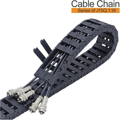 1meter Cable Drag Chain Bridge Type External Opening Series of J15Q.1.W 15 * 15 15 * 20 15 * 30 15 * 40 15 * 50(48mm,15x40 mm) in Saudi Arabia
