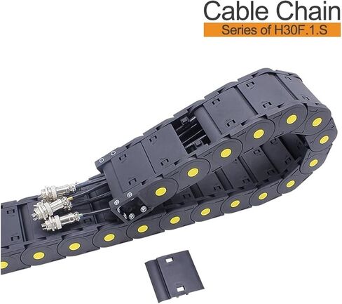 BIRAN 1-Meter Cable Drag Chain. Series of H30F.1.S-Sealing Type Open Both Side(125mm,30x57 mm-FJT) in Saudi Arabia
