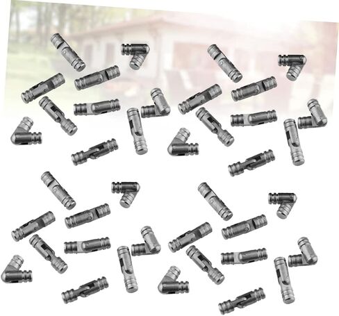 LIFKOME 50pcs Heavy Duty Cylindrical Spring Hinges Silent Self-Closing Hinges for Jewelry Box and Cabinet Durable Metal Box Silver Finish in Saudi Arabia