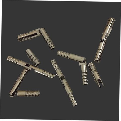 LIFKOME 50pcs Heavy Duty Cylindrical Spring Hinges Silent Self-Closing Hinges for Jewelry Box and Cabinet Durable Metal Box Silver Finish in Saudi Arabia