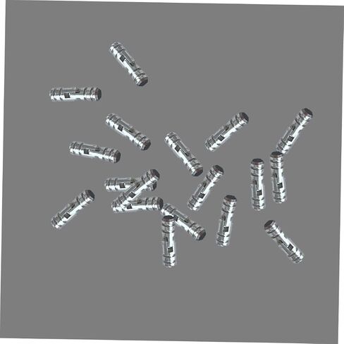 LIFKOME 50pcs Heavy Duty Cylindrical Spring Hinges Silent Self-Closing Hinges for Jewelry Box and Cabinet Durable Metal Box Silver Finish in Saudi Arabia
