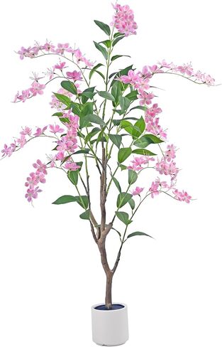 نباتات الياسمين الاصطناعية 6 أقدام و 6 أقدام ، وأشجار اصطناعية نابضة بالحياة مع أزهار طبيعية ، مثالية لأي مساحة in Kuwait