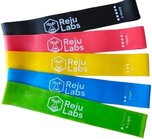 Exercise Resistance Bands Set, 5 Levels 10-50 LBS, for Strength Training and Flexibility in Saudi Arabia