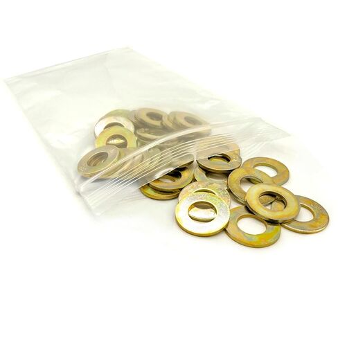 (200 Pieces) 5/16" SAE Grade 8 Flat Washers Zinc Yellow in Saudi Arabia