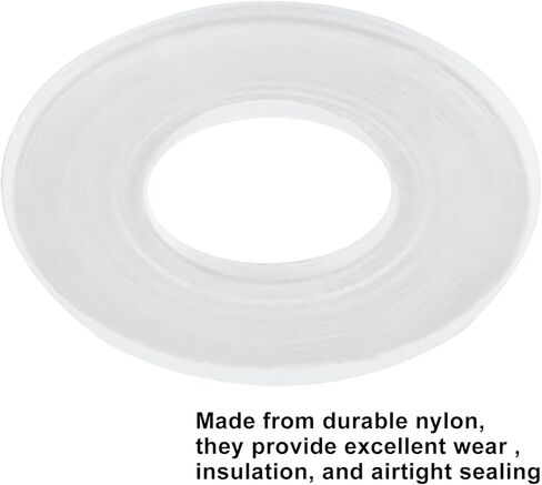50 حزمة M4 نايلون نايلون مسطح ، 0.67in （17mm） OD 0.16in （4mm） معرف 1 مم ، حشية ختم بلاستيكية شفافة لأنابيب الصنبور ، خرطوم الماء ، صمام ، مواد نايلون متينة ومقاومة للارتداء in Kuwait