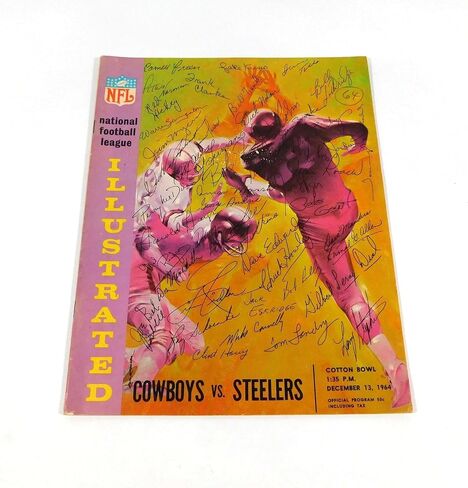 1964 Pittsburgh Steelers at Dallas Cowboys NFL Football Program 12-13-64 - NFL Programs in Saudi Arabia