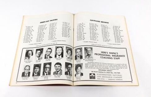 1977 Cleveland Browns في Bay Packers NFL Football Program 9-3-77-برامج اتحاد كرة القدم الأميركي in Saudi Arabia