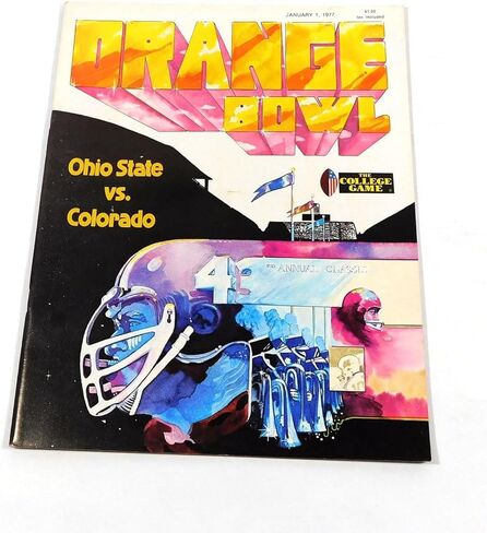 1977 Ohio State vs Colorado Orange Bowl College Football Program 1-1-77 - College Programs in Kuwait