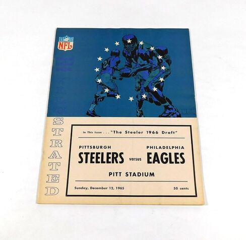 1965 Philadelphia Eagles في برنامج Pittsburgh Steelers NFL لكرة القدم 12-12-65-برامج اتحاد كرة القدم الأميركي in Saudi Arabia