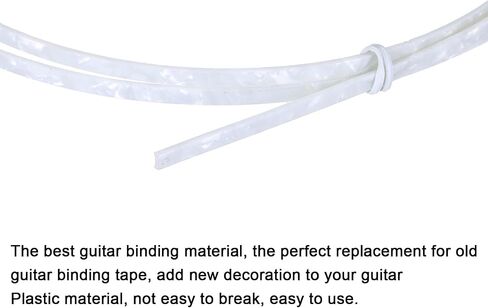 MECCANIXITY Plastic Binding Purfling Strip 1650x4x1.5mm Guitar Binding Edge Trim for Acoustic Classical Guitar White in Saudi Arabia