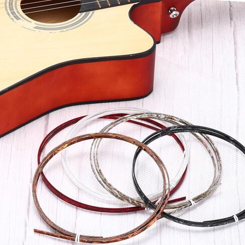 MECCANIXITY Plastic Binding Purfling Strip 1650x4x1.5mm Guitar Binding Edge Trim for Acoustic Classical Guitar White in Saudi Arabia