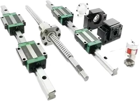 SFU1204 الكرة المسمار SFU1204 Ball Screw+2pcs دليل خطية Rail Hgr15+4pcs الكتلة الخطية Hgw15cc 300-1000mm للأجزاء (1000 مم) in Saudi Arabia