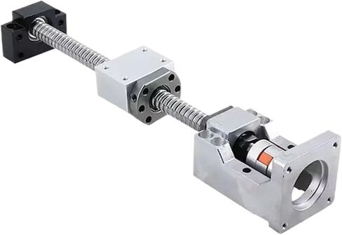 Double nut Ball Screw Control Machine Double Nut Ball Screw DFU2005 for Stepper Servo Motor Length 100mm-850mm End Processing+BF15-HM15-86 Coupler Nut Parts(800mm) in Saudi Arabia