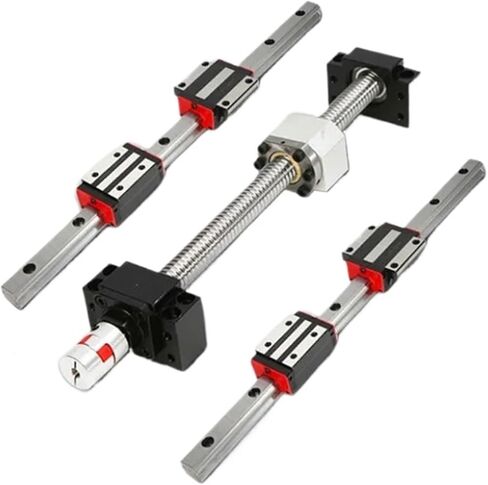 Linear Motion Ball Screw Precision Part Linear Square Guide Rail 2PC HGR20 1250-2300mm+4PC HGW20CC Carriage+SFU1604 Ball Screw+BKBF12+Coupling+DSG16H(2050mm) in Saudi Arabia