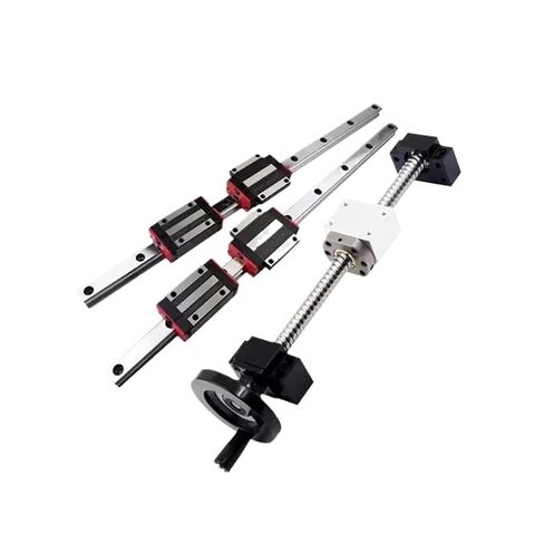 حملة الكرة الخطية المسمار الدقة الجزء الخطية 2PCS HGR20 مربع الدليل+SFU2005 الكرة برغي الكرة+4pcs الكتل عربات HGH20CA للماكينة (400 مم) in Kuwait