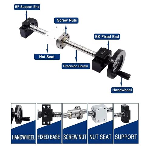 حملة الكرة الخطية المسمار الدقة الجزء الخطية 2PCS HGR20 مربع الدليل+SFU2005 الكرة برغي الكرة+4pcs الكتل عربات HGH20CA للماكينة (400 مم) in Kuwait