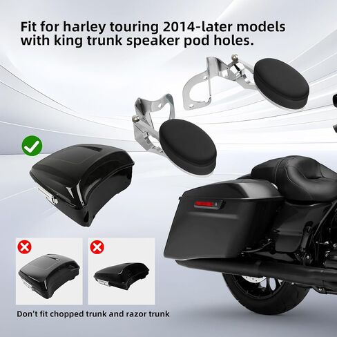 TCMT الخلفية القابلة للتعديل مساند للركاب مناسبة ل Harley Touring Road Glide Electra Glides Ultra Tri Glides 2014-2023 in Saudi Arabia