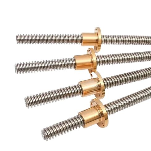 Double nut Ball Screw Control Machine 100-1000mm Lead 2mm Screw T16 Lead Screw Large Lead Trapezoidal Screw 3D Printer Part(1000mm) in Kuwait