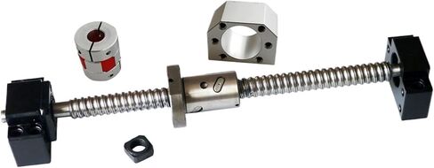 Double nut Ball Screw Control Machine SFU1605 Metal Ball Nut Ball Screw BK12 BF12 End Support Block DSG16H Nut Housing Coupling(400mm) in Saudi Arabia