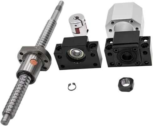 Metal Ball Screw nut Ball Screw Kit SFU1610 1150mm Ball Screw End Machined with BK12 BF12 +Single Nut+nut Housing+Coupling for CNC Part in Saudi Arabia