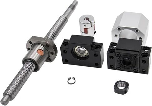 Metal Ball Screw nut Ball Screw Kit SFU1610 1150mm Ball Screw End Machined with BK12 BF12 +Single Nut+nut Housing+Coupling for CNC Part in Saudi Arabia
