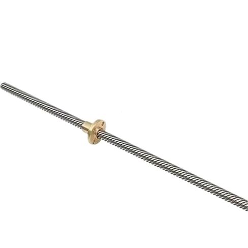 Double nut Ball Screw Control Machine T10 Lead Screw Left-Hand Thread Lead 2mm 304 Stainless Steel T10 Trapezoidal Reverse Left-Hand Screw and Reverse Nut(300mm) in Kuwait