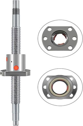 Metal Ball Screw nut Ball Screw SFU2010 1pcs Ball Screw with End Machined+ 1pcs Single Ball Nut(400mm Total L) in Saudi Arabia