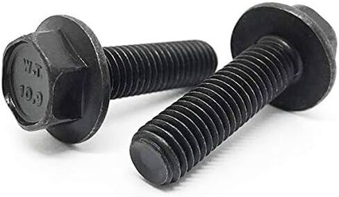 (3 Pieces) M14-1.5x30 Class 10.9 Fine Thread Hex Flange Bolts Screws UNF Fine Full Threads Phos & Oil in Saudi Arabia