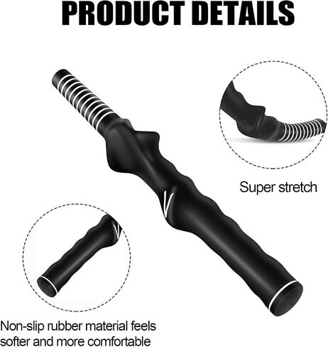 2 PCS Golf Grip Trainer ، مدرب قبضة الجولف المقولبة ، تصميم مضاد للانزلاق ، لتحسين وضع اليدين ، مناسب للرجال والنساء والمبتدئين والهواة والمهنيين (أسود) in Saudi Arabia