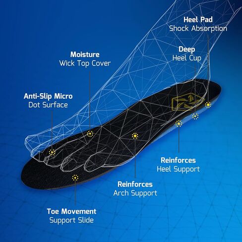 LONE Star Carbon Fiber Insooles - Performance Arch Support Flat Feet & Heel Pain لكرة السلة والكرة الطائرة وكرة القدم والتنس وألعاب القوى والبيسبول والجري ونمط الحياة النشط in Saudi Arabia