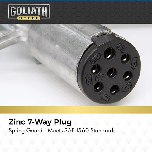 Goliath Steel 15ft 3-in-1 ABS & Power Air Line Hose - Wrapped - 7-Way Electrical Cable for Semi Truck, Trailer & Tractor, 15 Feet in Saudi Arabia