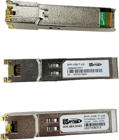 الوحدة البصرية SFP-1GE-T-US 1000BASE-TX SFP COPPER ، 100M ، RJ45 بصري إلى واجهة GIGABIT T الكهربائية in Kuwait