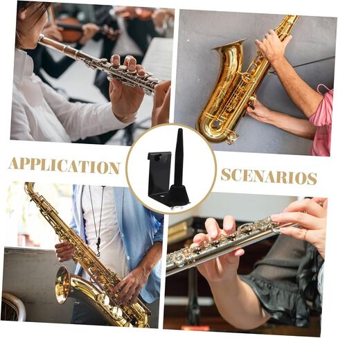 Toyandona Saxophone Display Rack Portable Alto Tenor Sax Stand مع شماعات متعددة الأغراض سهلة التثبيت للفلوت والكلارينيت متينة وتصميم لرعاية الأدوات المثلى in Saudi Arabia