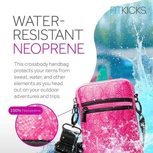 FITKICKS Crossovers Active Sport Lifestyle Crossbody Sport Water-Resistant Casual Bag Sling Purse - Nocturnal in Kuwait