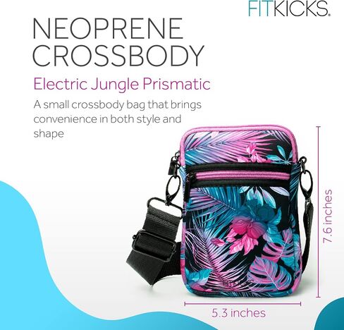 FITKICKS Crossovers Active Sport Lifestyle Crossbody Sport Water-Resistant Casual Bag Sling Purse - Nocturnal in Kuwait