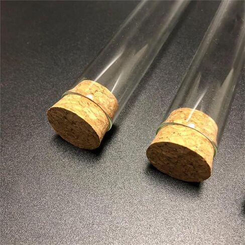 50 Pieces/Pack 20x200mm Lab Round Bottom Glass Test Tube with Cork Laboratory Glassware in Saudi Arabia