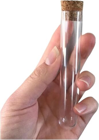 10pcs/pack 18x105mm Transparent Plastic Test Tube with Cork for Laboratory and Wedding Favors in Saudi Arabia